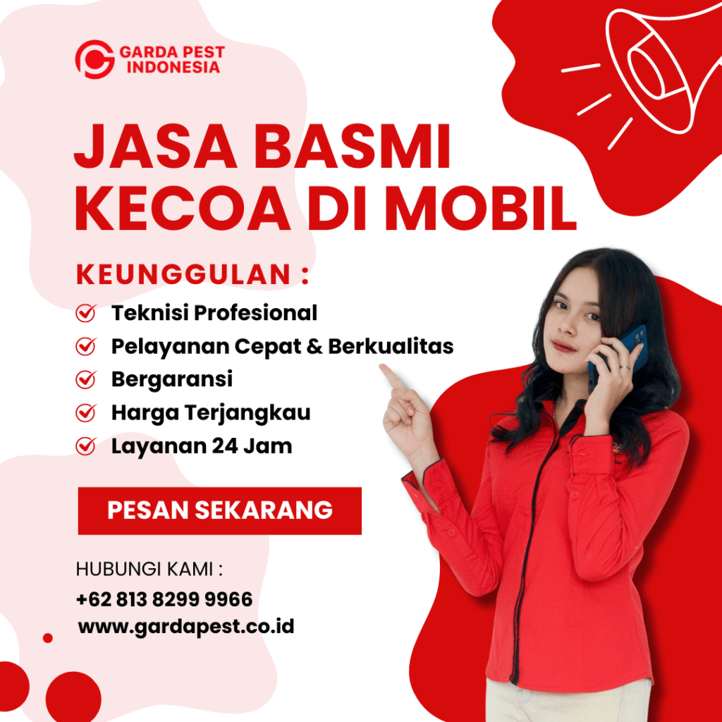 Jasa Pembasmi Kecoa di Mobil Bandung