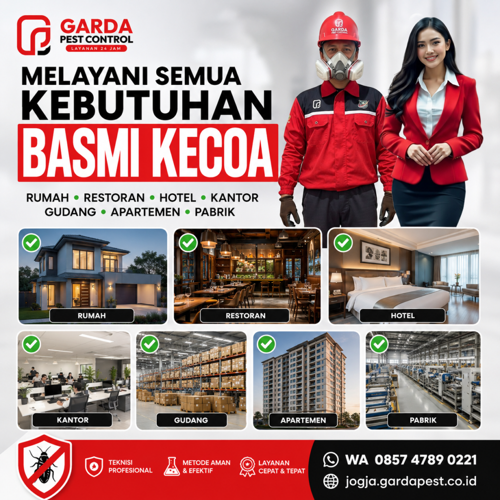 Jasa Pembasmi Kecoa di Jogja: Mengapa Garda Pest Control Pilihan Terbaik Anda?