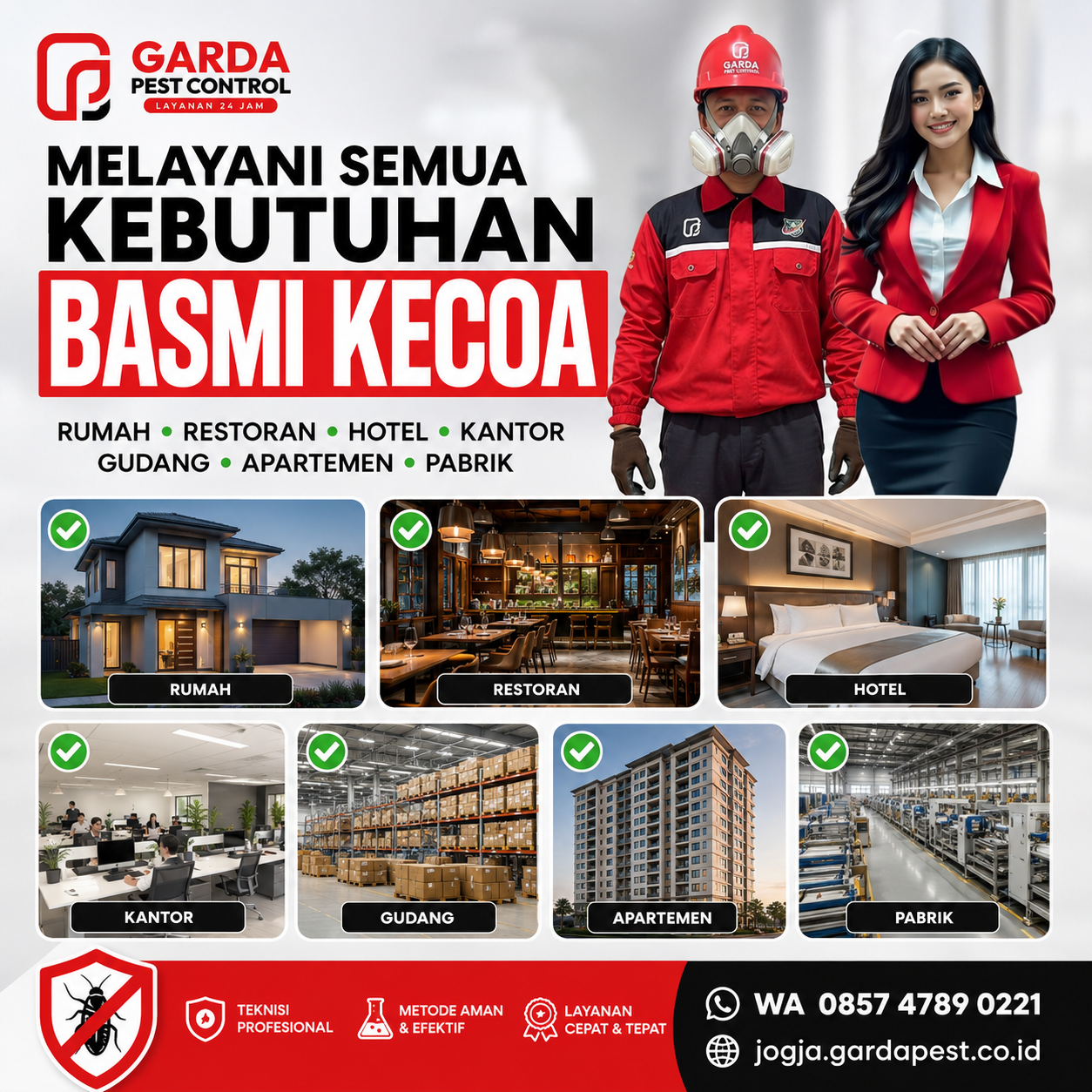 Jasa Pembasmi Kecoa Murah Jogja: Solusi Efektif dan Terpercaya dari Garda Pest Control Jogja