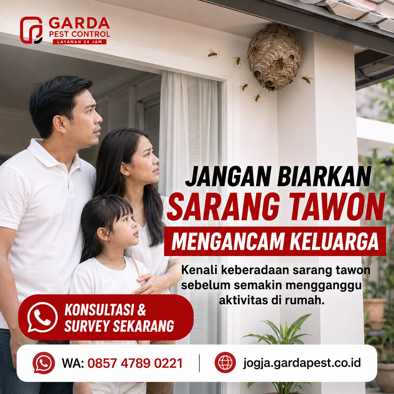 Jasa Basmi Sarang Tawon Area Sleman dan Bantul: Penanganan Cepat dan Aman