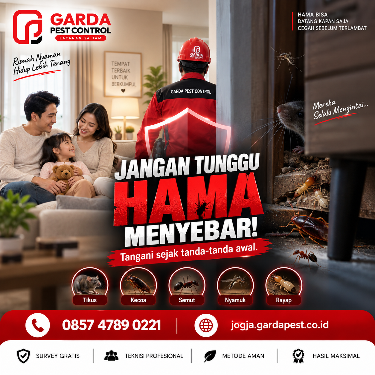 Jasa Basmi Kutu Kasur dan Tungau Jogja Bergaransi dari Garda Pest Control