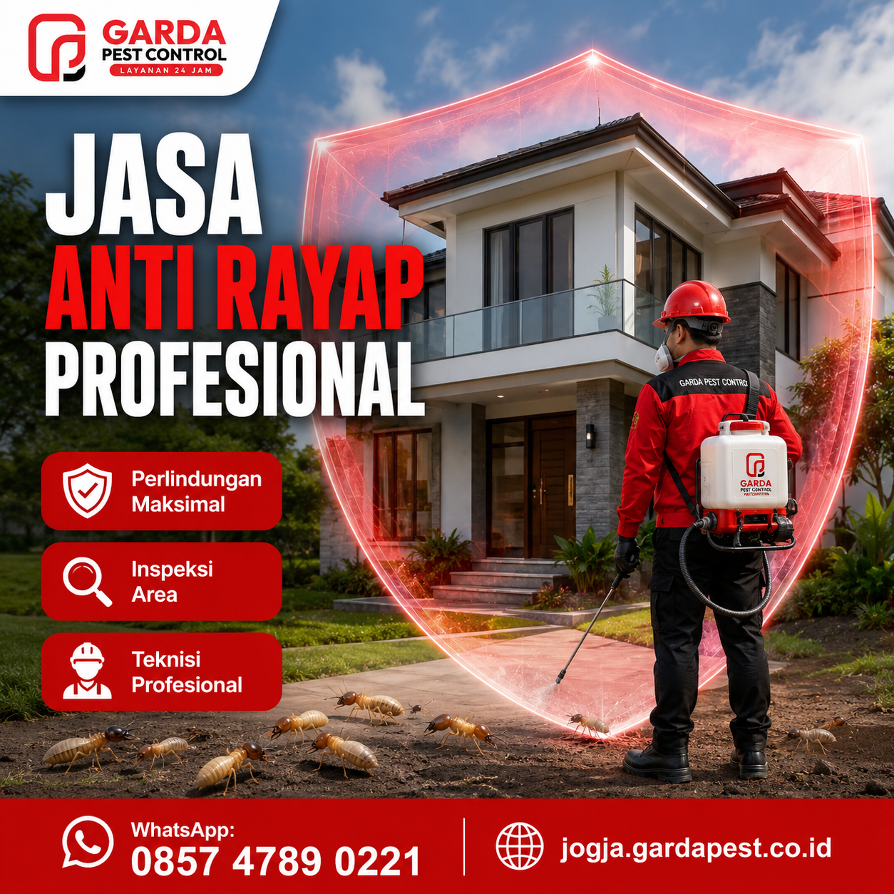 Jasa Anti Rayap Pra Konstruksi Jogja: Proteksi Bangunan Baru Bergaransi