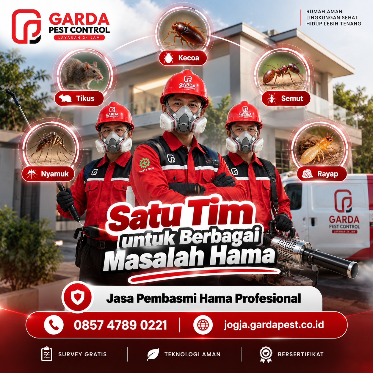 Estimasi Biaya Jasa Pembasmi Hama Rumah di Jogja dan Sekitarnya