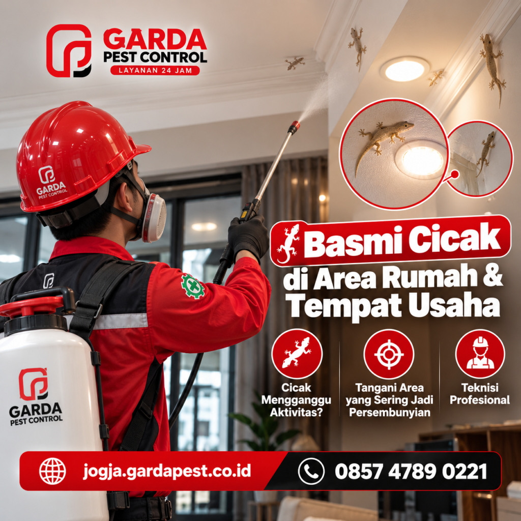 Jasa Pembasmi Cicak di Jogja