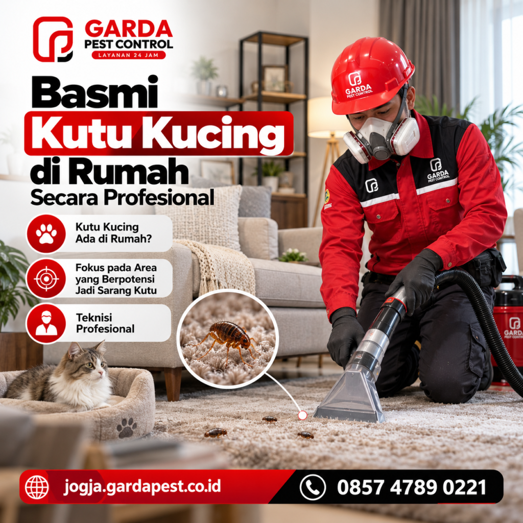 Jasa Pembasmi Kutu Kucing di Jogja